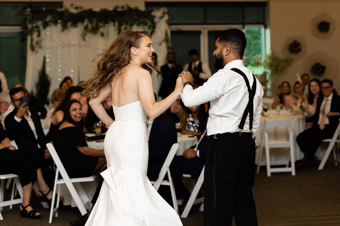 a couple dancing in his wwedding