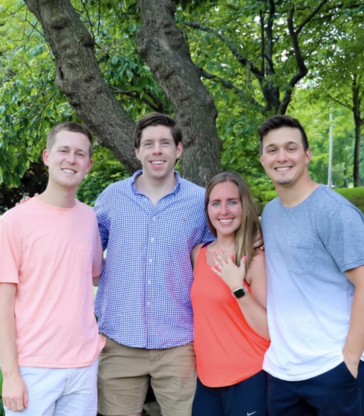 A group of people posing for a photo